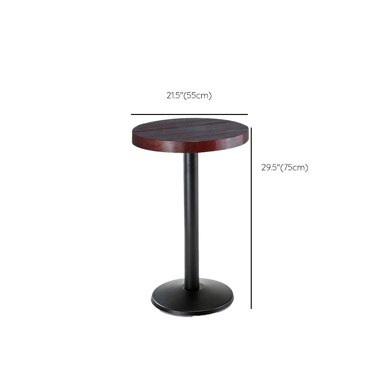 1/2/3 Pieces Industrial Solid Wood Bar Table Set Round Counter Set for Home