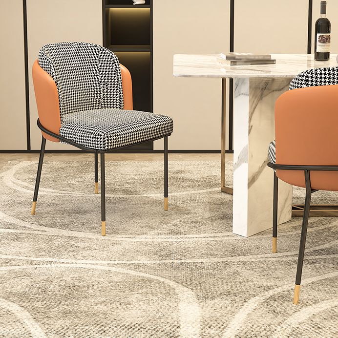 Parsons Side Chair Modern Style Linen Dining Chair for Dining Room