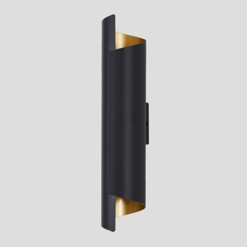 Light Modern Luxury Style Cylinderical Sconce Light Fixture Metal 1 Light Sconces