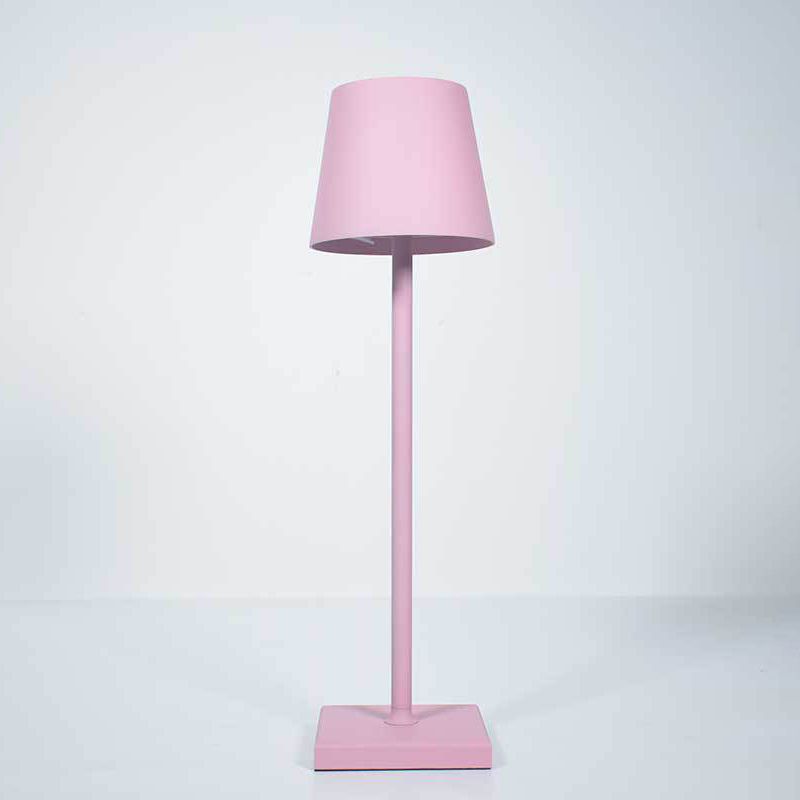 Lampe de table en métal avec commande tactile, lumière de table de cylindre pour le bureau