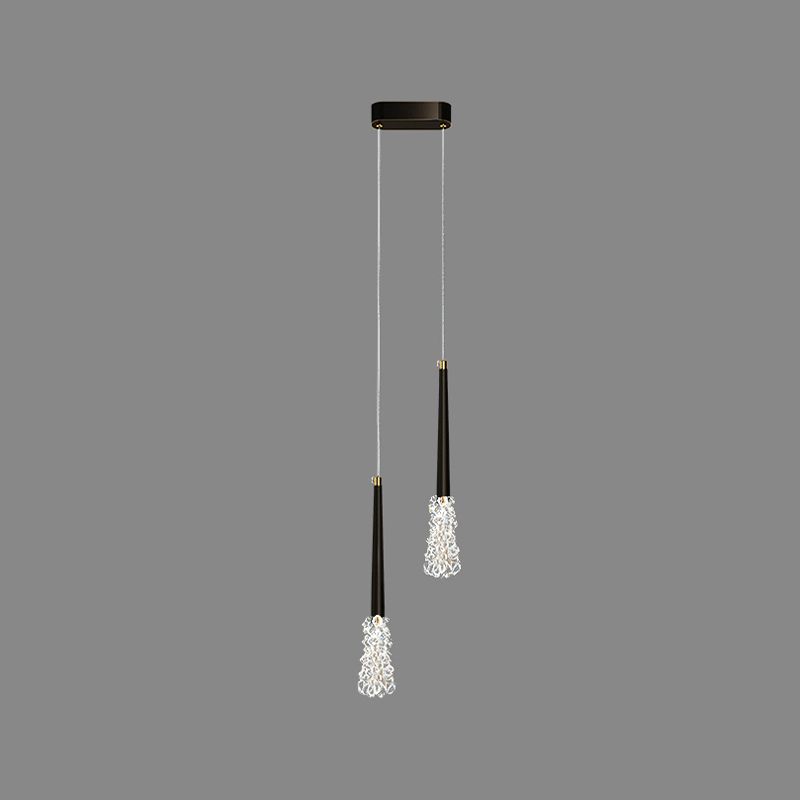 Modern Style Hanging Light Household Crystal Pendent Lighting Fixture for Living Room