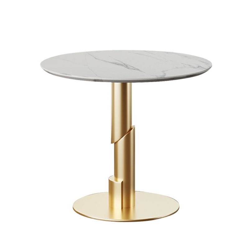 Modern Style Sintered Stone Dining Set Round 1/5 Pieces Dining Set for Home Use