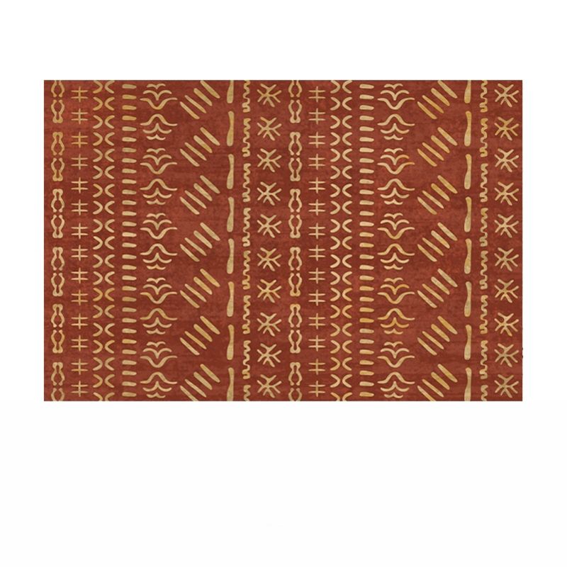 Bohemian Southwestern Print Rug Polyester Indoor Carpet Non-Slip Backing Area Rug for Living Room