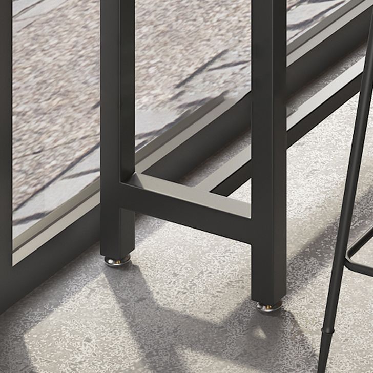 TRESTLE CAFE y Table de mostrador de la sala de custodia Mesa de bar de bistro moderna en natural