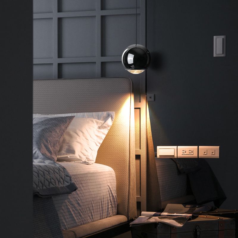 Luminaires suspendus noirs Light lampe à suspension LED du globe moderne pour chambre à coucher