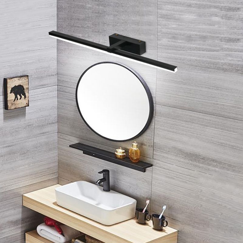 Straight Mirror Light Modern Colorful 1 Light Wall Sconce Fixture for Bedroom