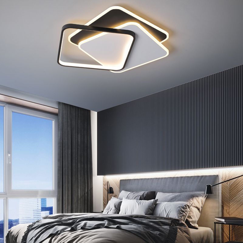 Luminaires de plafond encastrés contemporains à LED pour salon