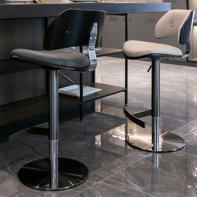 Industrial Rotatable Bar Stool Low Back Counter Bar Stool for Home