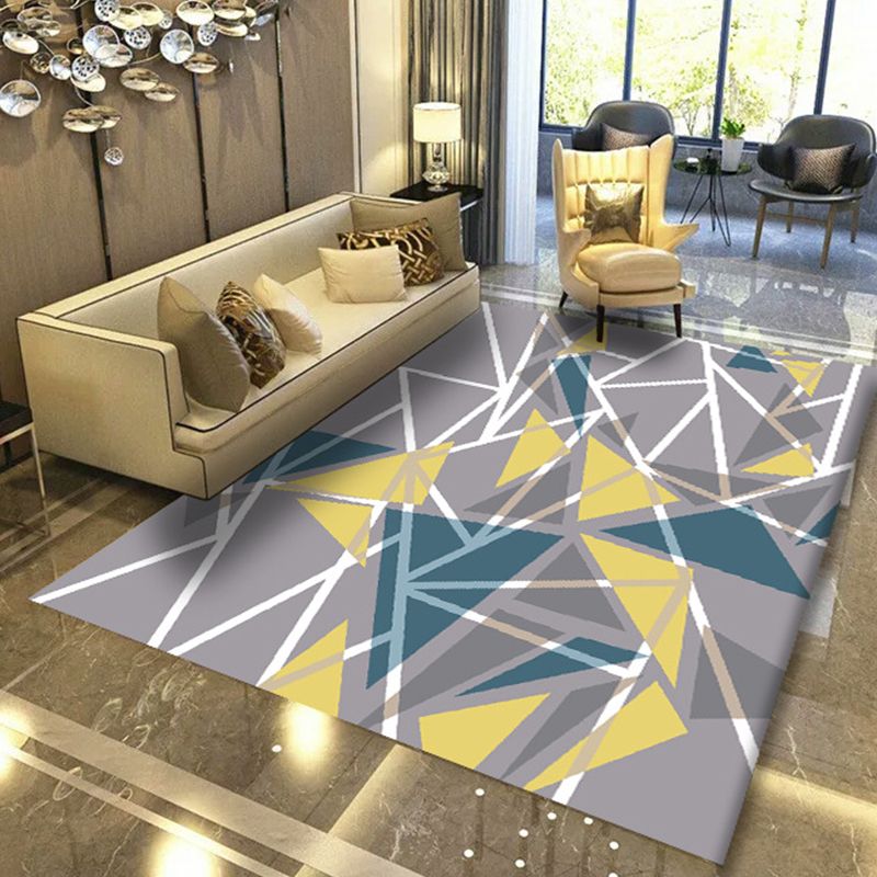 Minimalistisch marmeren effect tapijt polyester tapijt tapijt niet-slip achterste backing gebied tapijt voor huizendecoratie