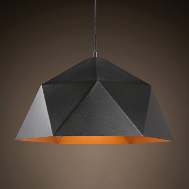 Modern Minimalist Style Geometric Pendant Lighting Fixtures Metal 1 Light Hanging Ceiling Light