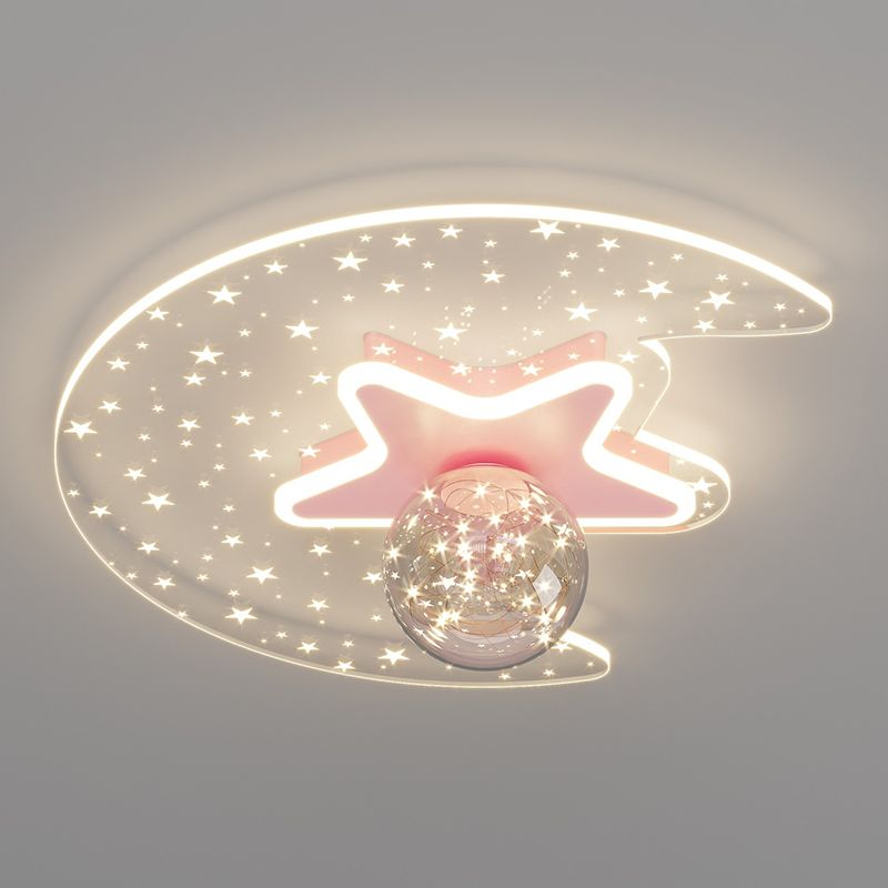 Bedroom Ceiling Mount Light Fixture Metal LED Modern Ceiling Lamp Fixture