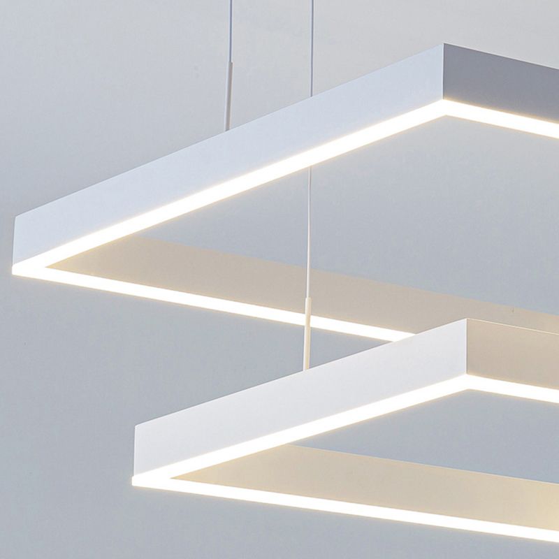 Posto de lámpara LED de aluminio en capas moderna para sala de estar para sala de estar