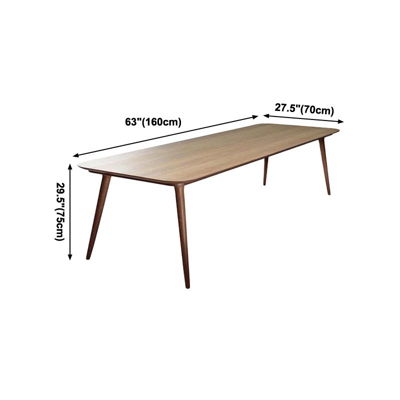 Rectangle Dining Site Table Modern Style Solid Wood Dining Room Collection with 4-foot