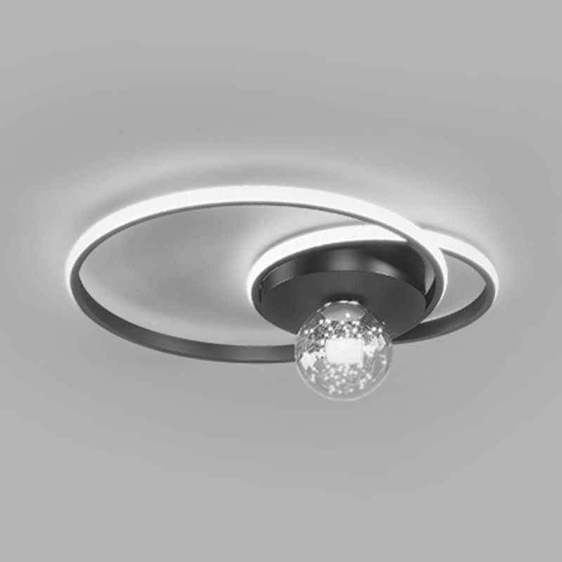 Modern Style Linear Shape Ceiling Fixtures Metal 3 Light Flush Ceiling Light Fixtures