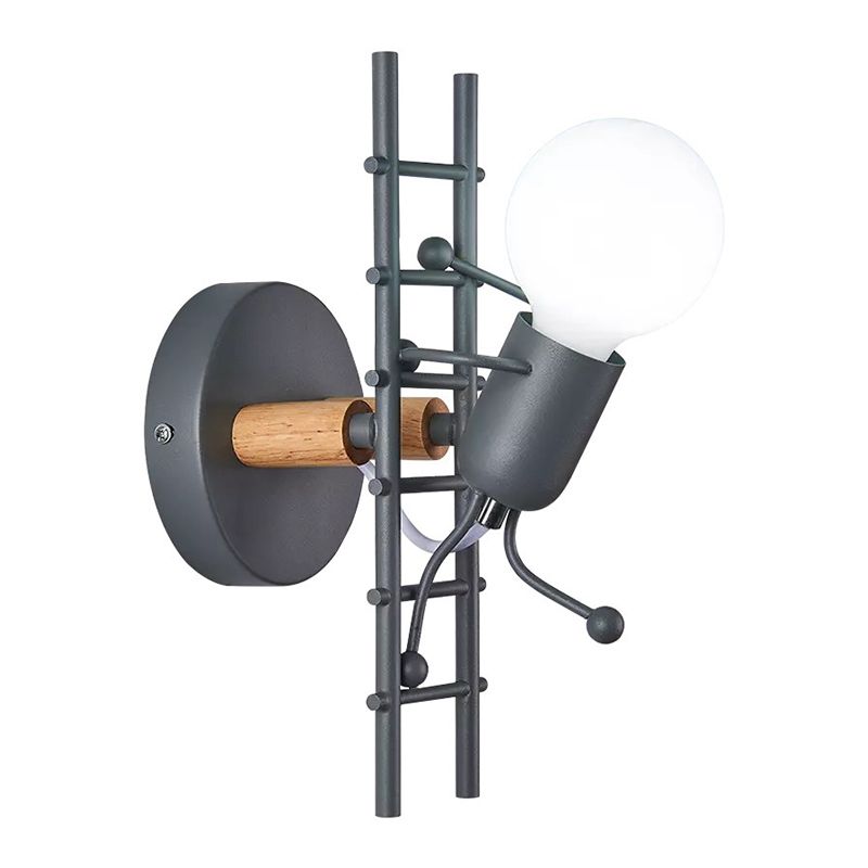 Metal Unique Shape Wall Light Kid Style 1 Light Wall Light Sconce