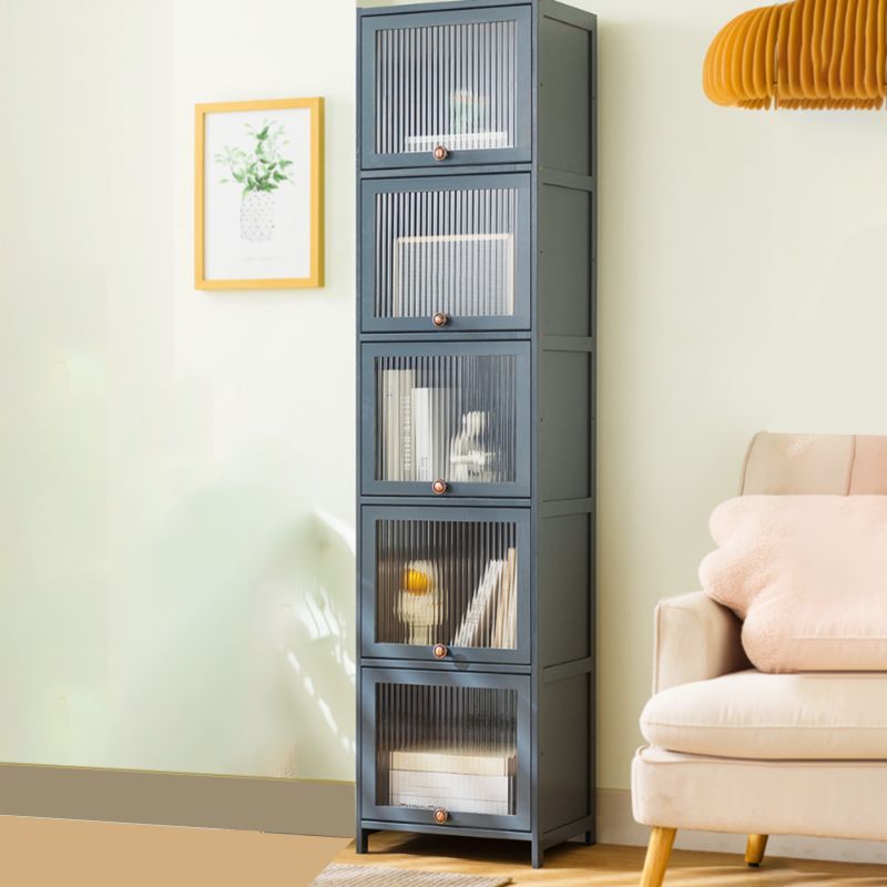 Rectangular Wood Cabinet, Modern Accent Chest with Acrylic 4/5 - Door