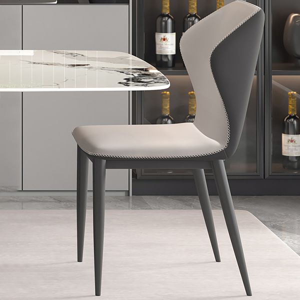 Rectangle Dining Set 1/5/7 Pcs Modern Sintered Stone Table and Wingback Chairs