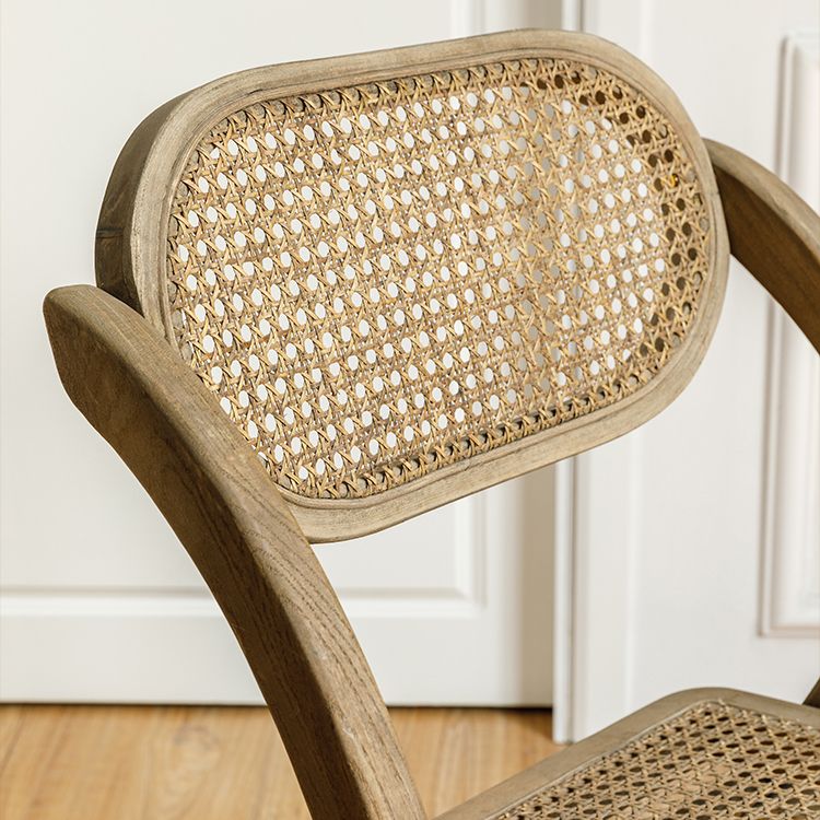 Solid Wood Side Chair Modern Folding Dining Chair for Living Room