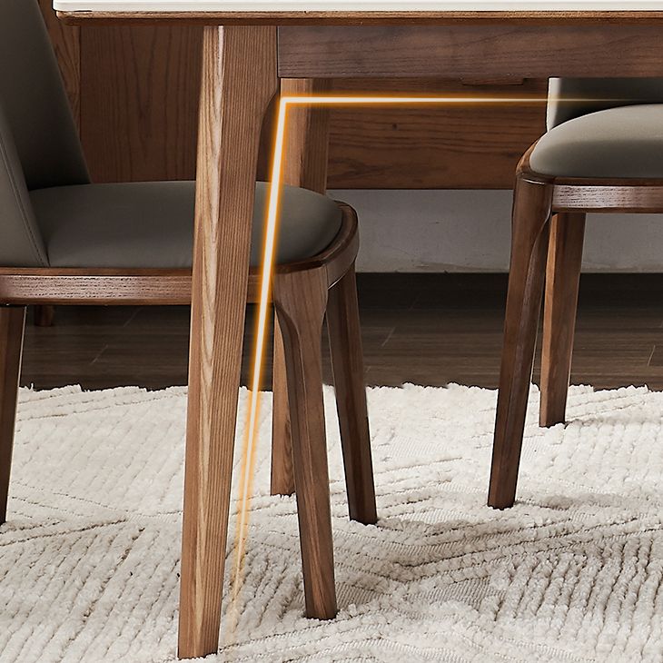 1/4/6/7/9 Pcs Modern Style Rectangle Stone Standard Height Dining Table Furniture