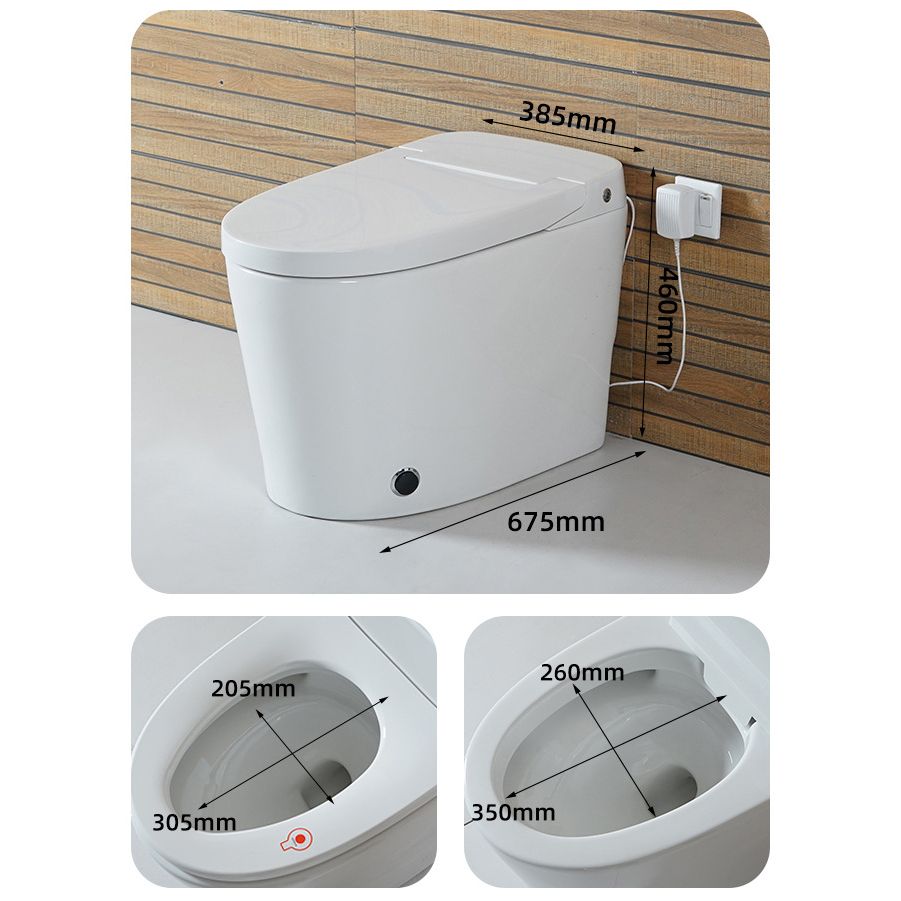 Siphon Jet Elongated Toilet Bowl Modern Flush Toilet With Seat for Bathroom