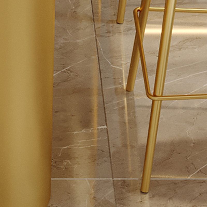 Scandinavian Bucket Counter & Bar Stool Footrest Leather Indoor Counter Stool