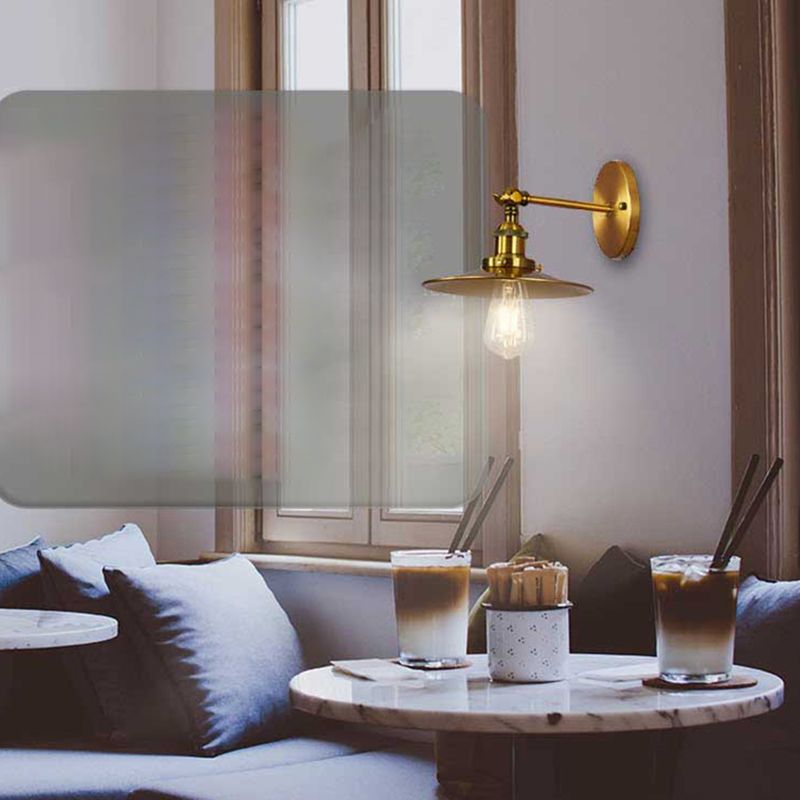 Industrial Style Cone Shape Wall Sconce Metal 1 Light Sconces for Bedroom
