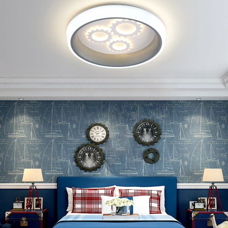 Plafonnier LED de Style moderne, jolie lampe encastrée de dessin animé pour chambre d'enfant