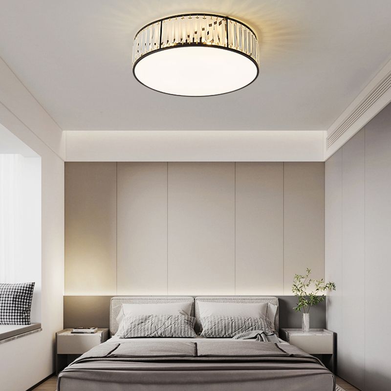 Crystal Geometric Flush Mount Lights Contemporary Style Multi Lights Flush Mount Fixture