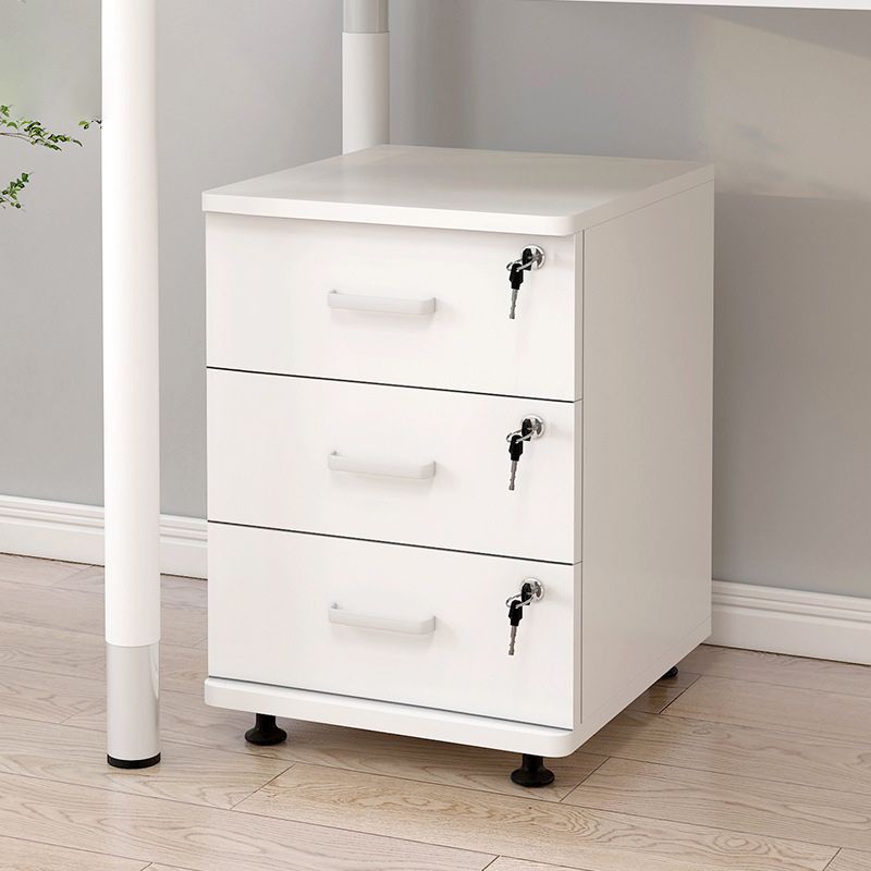 Modern Accent Chest with 3 - Drawer and Black Legs Ring Pulls Chest