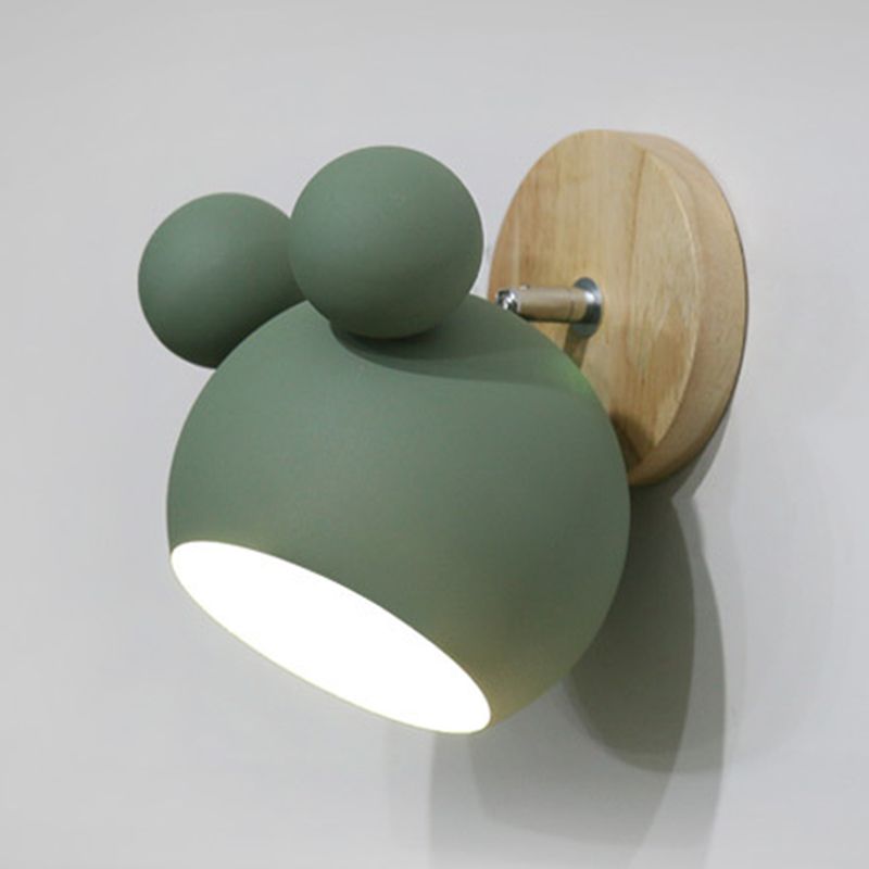 Metal Half Round Wall Mounted Lamps Modern Style 1 Light Wall Mount Lighting