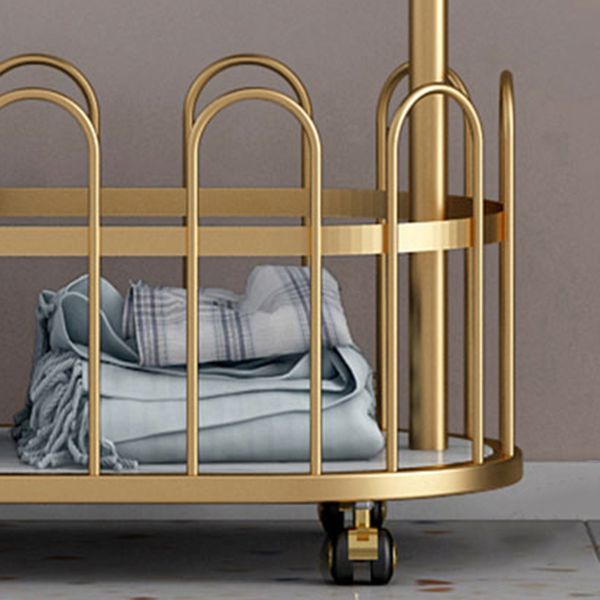 Contemporary Plain Coat Rack Coat Hooks Metal Coat Rack with Storage