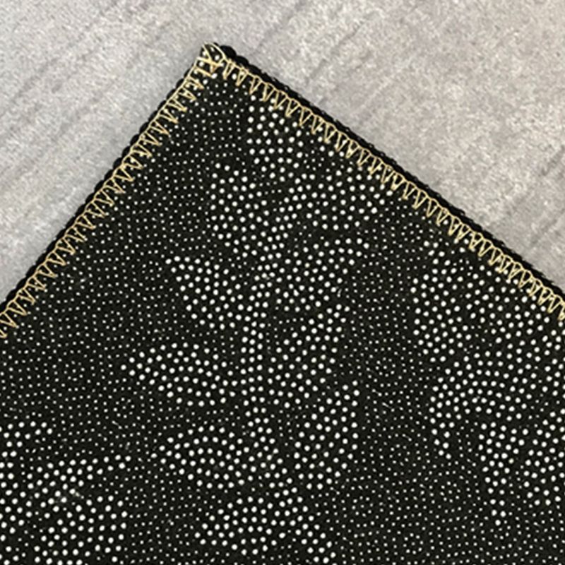 Gold Modern Rug Blending Abstract Print Rug Non-Slip Backing Rug for Living Room