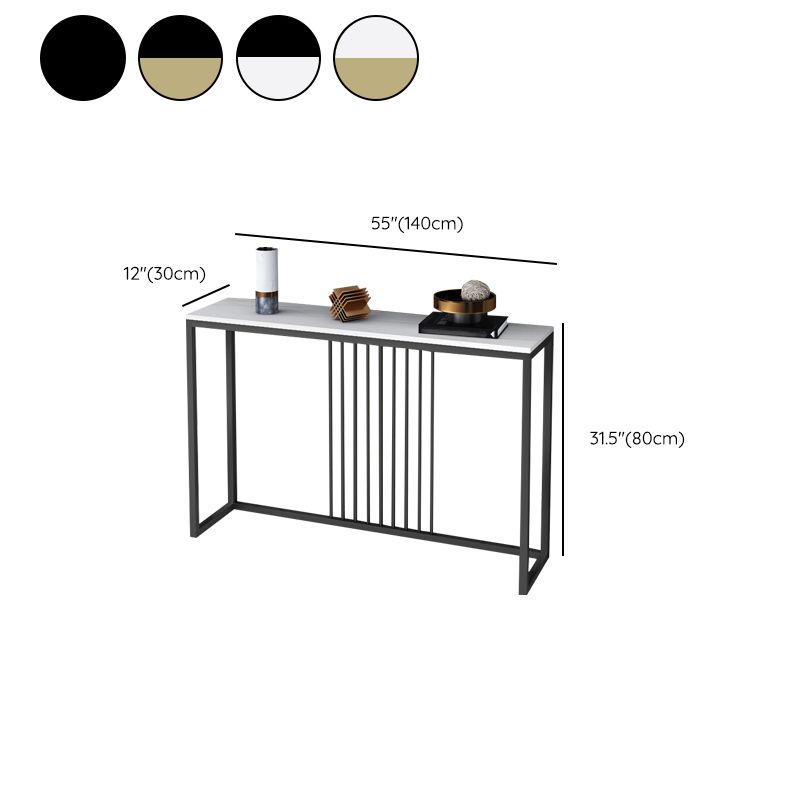 Rectangle Shape Contemporary Console Table Stone Sofa Table in for Hall
