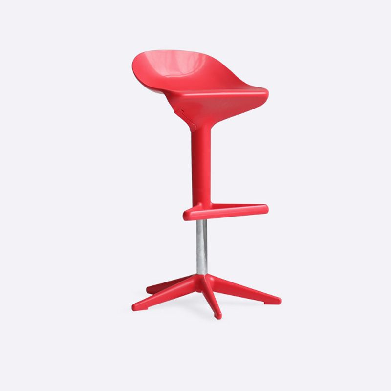 Industrial Bar-stool Adjustable Leather Counter Bar Stool with Metal Legs