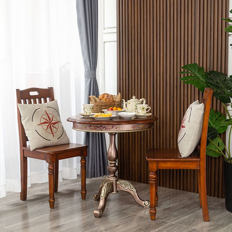 French Country Distressed Cocktail Table Wooden Coffee Table for Home