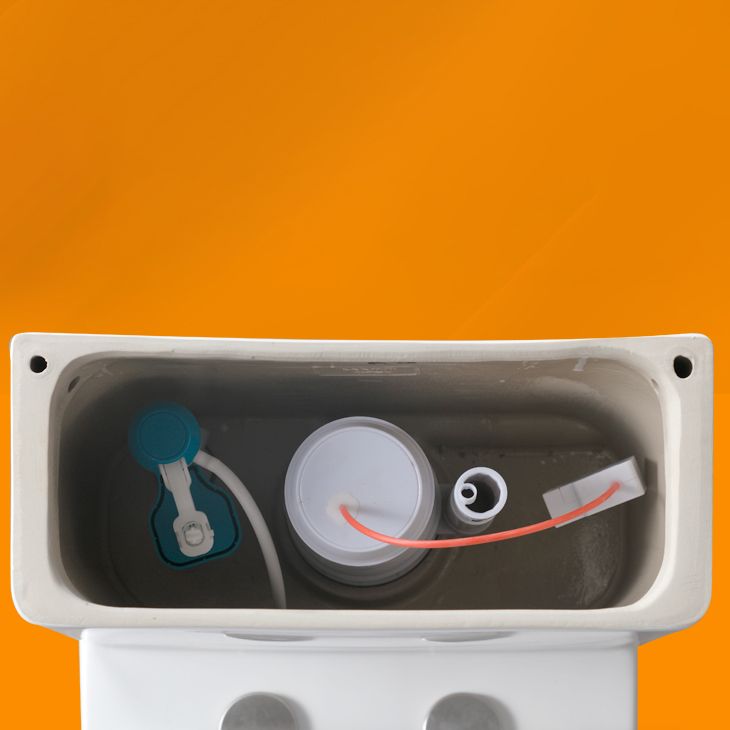 Contemporary Flush Toilet Floor Mount One-Piece Toilet Porcelain Urine Toilet