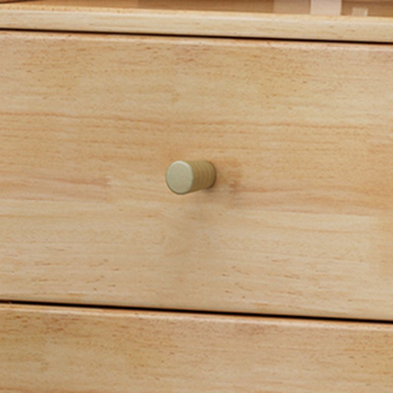 73.23"Tall 4- Drawer Corner Chest, Wooden Accent Chest with Shelves