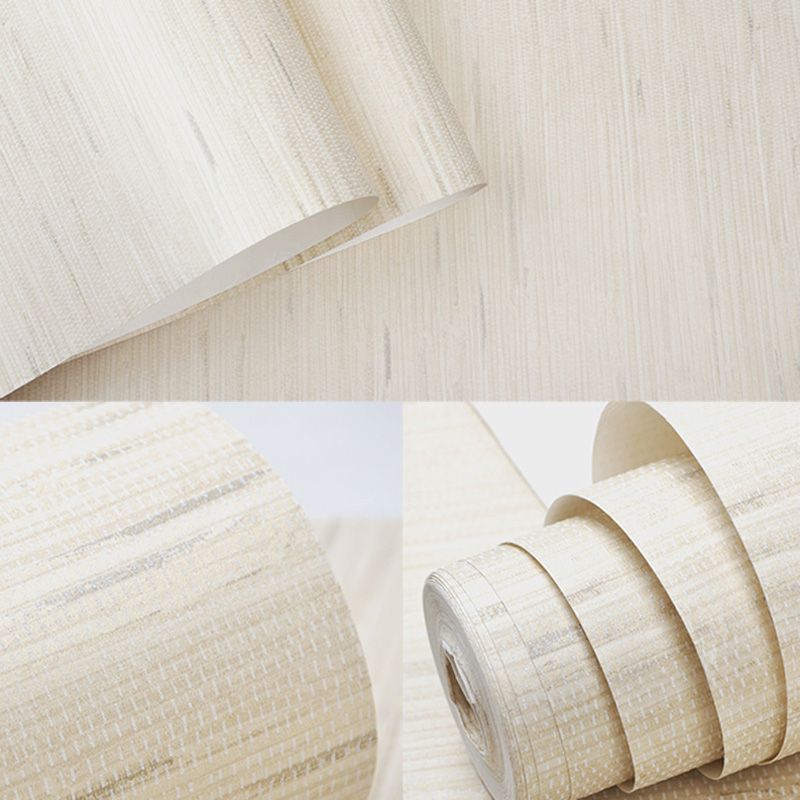 Stain-Resistant Stripes Wallpaper for Children in Pastel Color, Non-Pasted, 33'L x 20.5"W