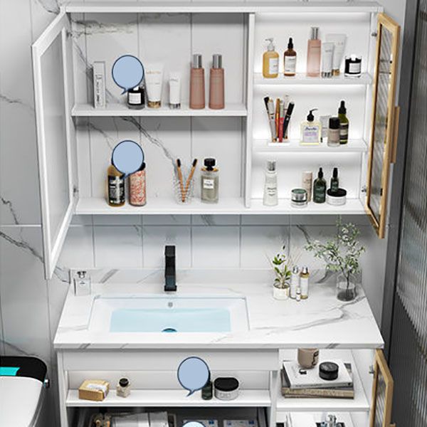 Gorgeous Sink Vanity Wall-Mounted Bathroom Vanity Cabinet with Mirror Cabinet