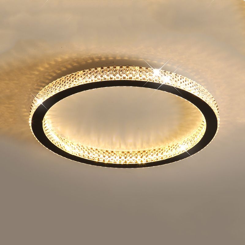 Modern LED Ceiling Light 1-Light Ceiling Mount Light with Acrylic Shade for Bedroom