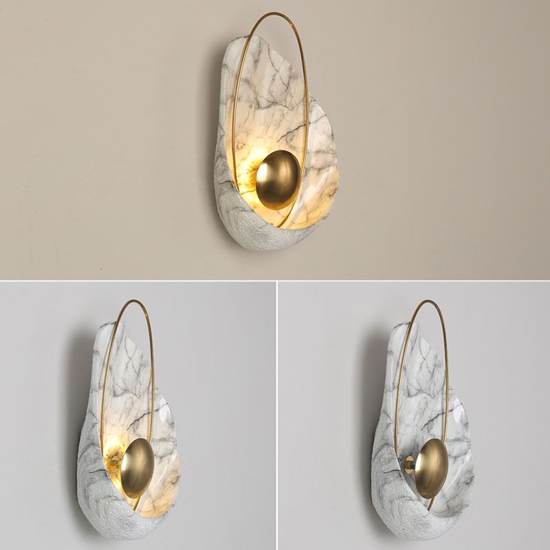 Modern Wall Lamp Nordic Style Resin Wall Mount Lighting for Sitting Room