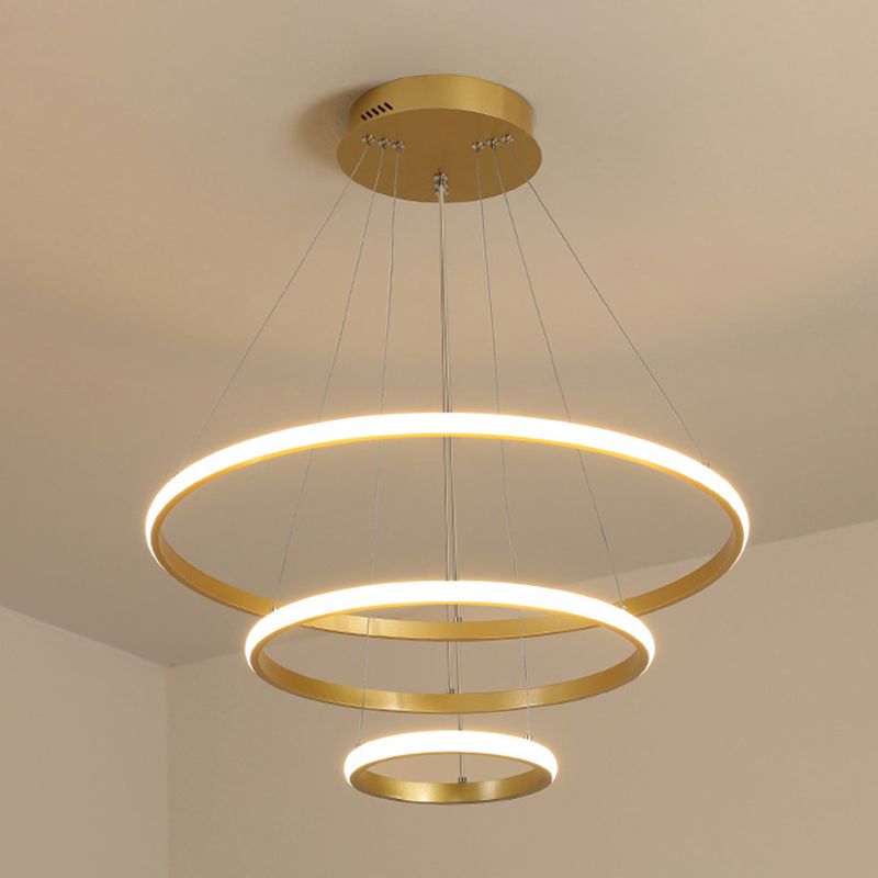 Modern Style Linear Shape Hanging Chandelier Metal Multi Light Hanging Lamp for Restaurant