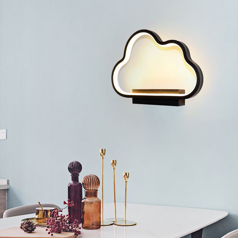 1-Light Geometric Wall Lighting Ideas Modern Style Metal Wall Mount Lamp