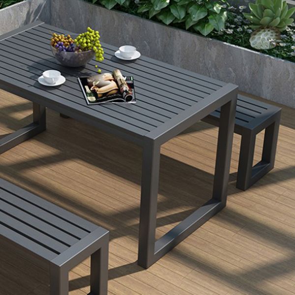 Rectangle Dining Table Industrial 29.52" High Brown Wood Table