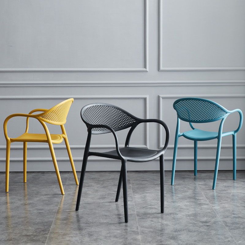 Silla apilable moderna que cena el sillón con las piernas plásticas para la cocina