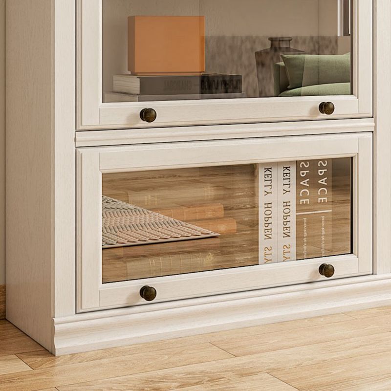 Contemporary Wooden Shelf Bookcase with Doors Standard Shelf