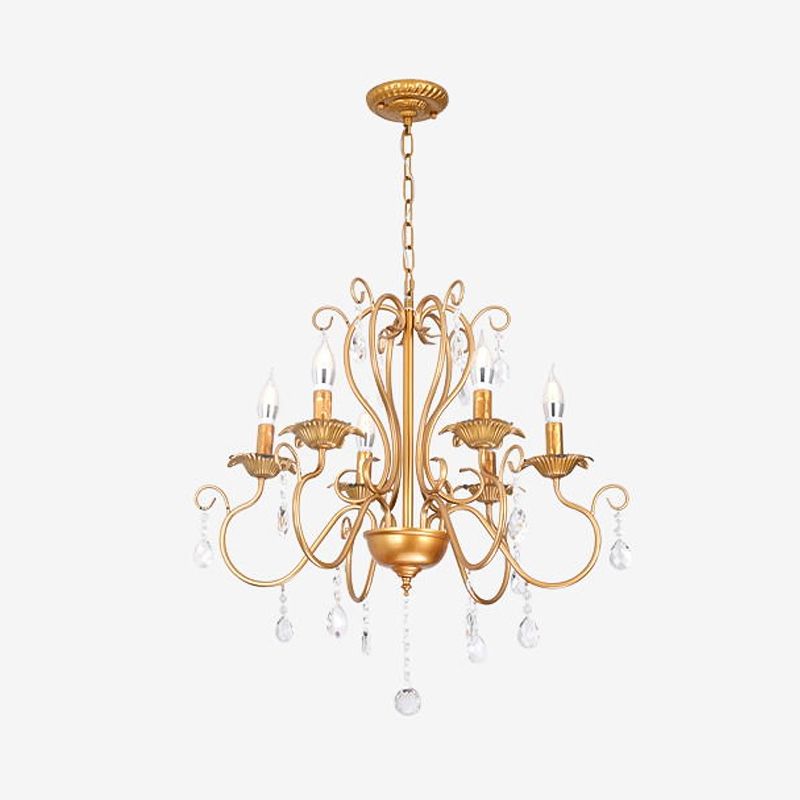 Wrought Iron Pendant Light Sputnik Contemporary Pendant Light for Living Room