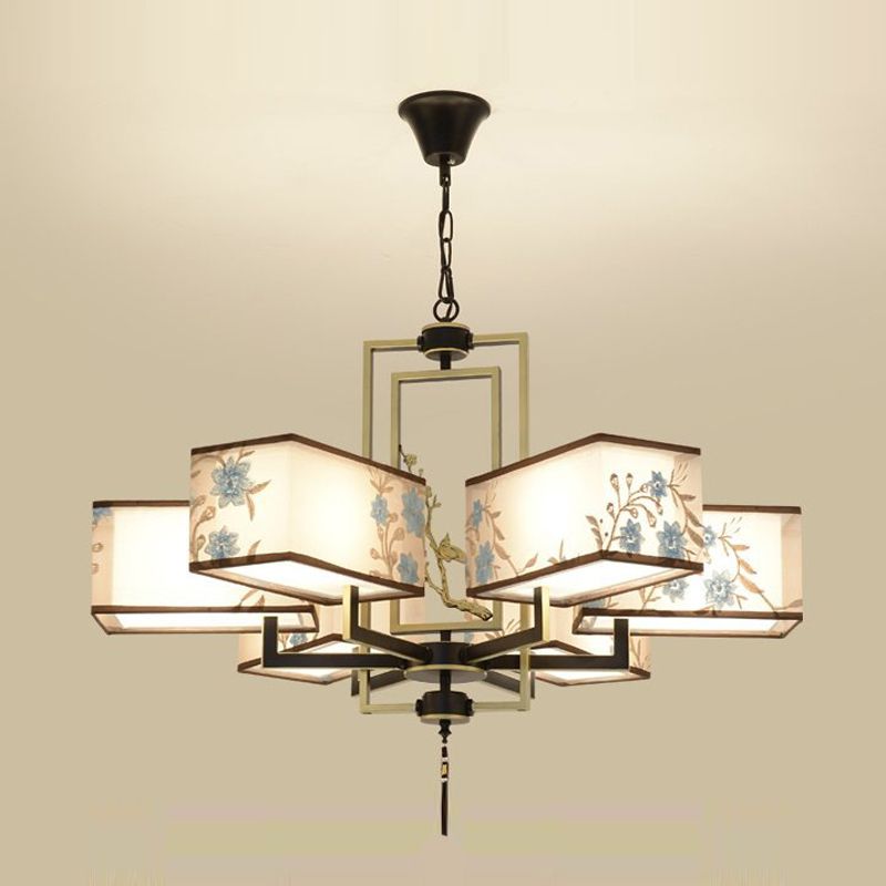 Forme de géométrie de style moderne Tabrics de lustre de la lampe à suspension multicer