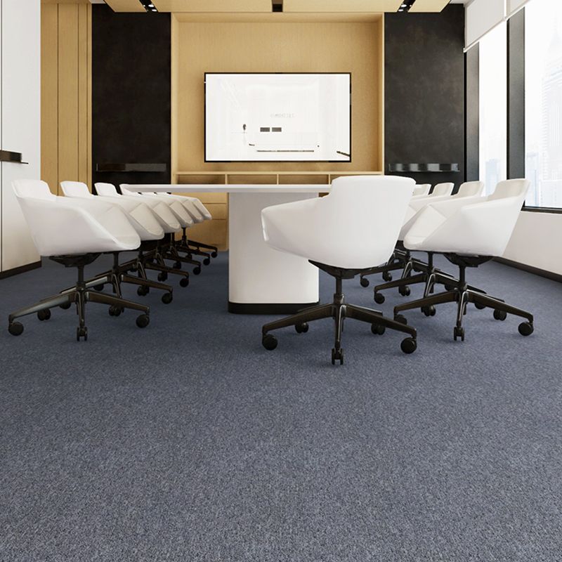 Gray Tone Level Loop Carpet Tile Solid Color Indoor Office Carpet Tile
