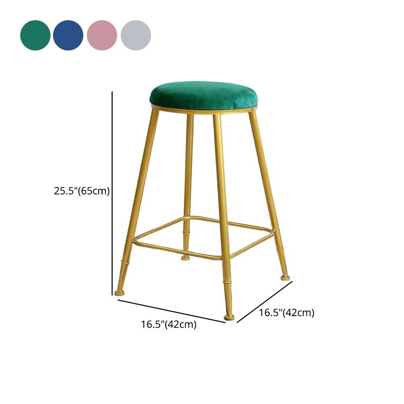 Nordic Design Stackable Backless Barstools for Home Upholstered Bar Stools
